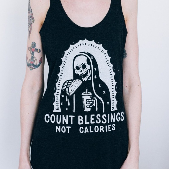 Pyknic Tops - Pyknic "Count Blessings Not Calories" Tank